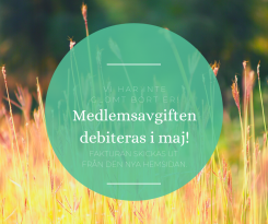 image: Fakturor medlemsavgift utskickade